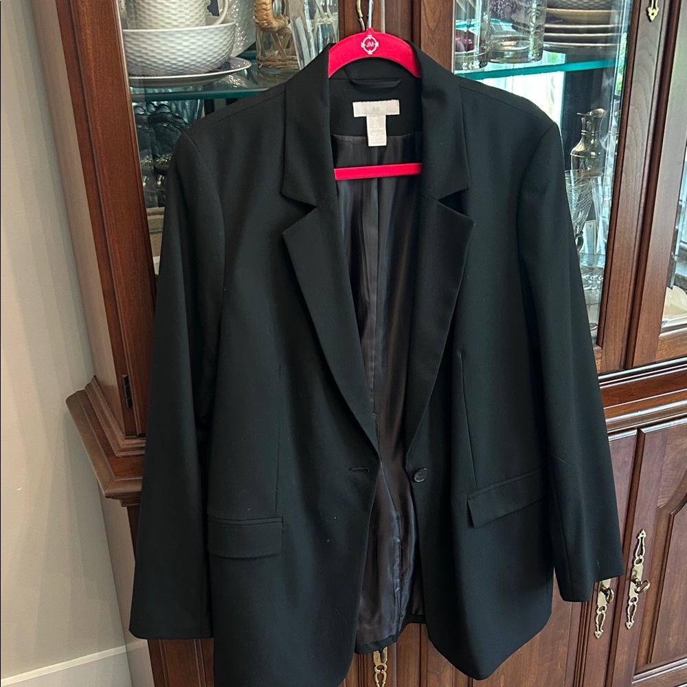 H&M Black Tailored Women's Blazer Jacket